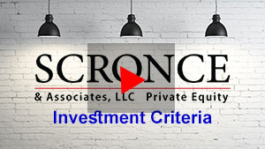 Scronce & Associates Investment Criteria